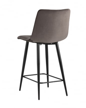 Стул полубарный Джанго 60 см велюр Пепельно-серый_5