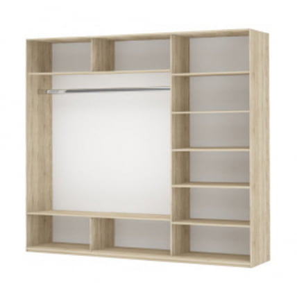 Шкаф-купе трехдверный Прайм 2100 ДСП/ДСП/ДСП Дуб сонома_1