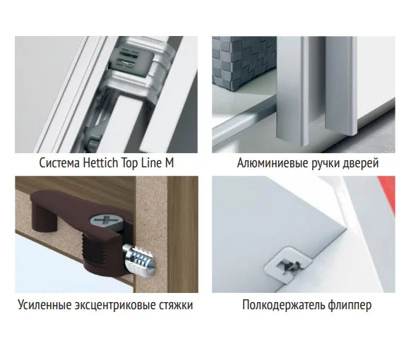 Шкаф-купе трехдверный Прайм 1800 ДСП/Белое стекло/ДСП Венге_3