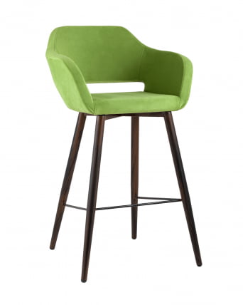 Стул барный Саймон Б велюр Травяной_0