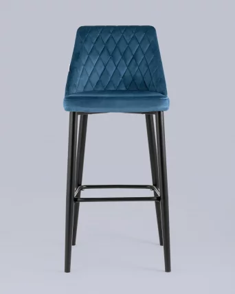 Стул барный Диего Пыльно-синий_3