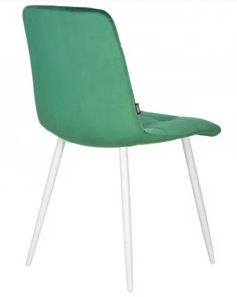 Стул обеденный DOBRIN CHILLY (Темно-зеленый Holland 30, основание белое)_5