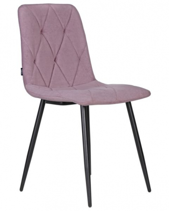 Стул обеденный ДОБРИН CХИЛЛЙ РОМБО (Лавандовый Симпле 48, основание черное) 4 шт / DOBRIN CHILLY ROMBO Simple_2