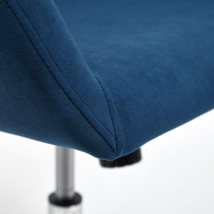 Кресло МОДЕНА хром флок , синий, 32 / MODENA_6