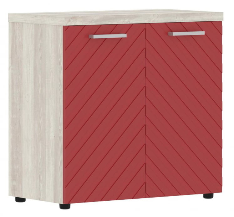 Шкаф с глухими малыми дверьми и топом Torr LUX TLLC 85.1 Сосна Эдмонд Красный_0