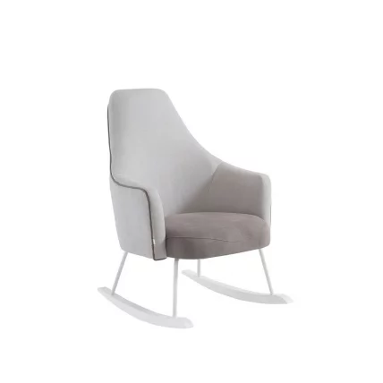 Кресло-качалка Micuna (Микуна) Wing/Moom white текстиль light grey/dark grey_0
