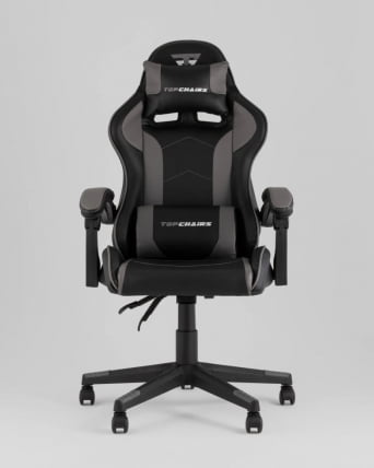 Кресло спортивное TopChairs Shadow черно-серый_1