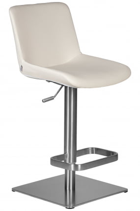 Стул барный DOBRIN ALDO Белый PU P23_1