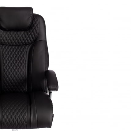 Кресло офисное Труст (макс) кож/зам, черный/черный стеганный/черный, 36-6/36-6/36-6/06 / Trust (max)_5