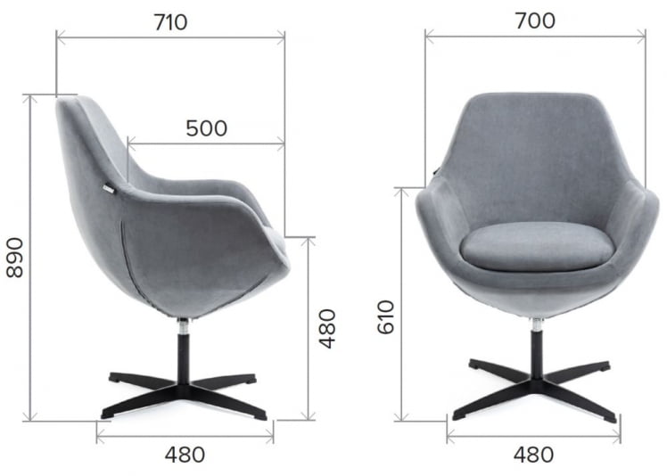 Обеденный стул Everprof Rocky Ткань Оранжевый_5