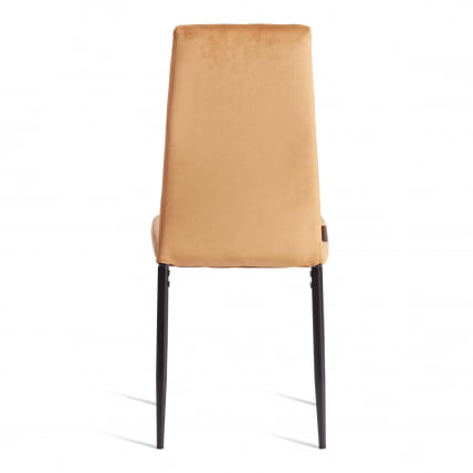 Стул Easy (mod. JSC02-1) металл, флок, 41 х 52 х 96 см, brown (золотисто - коричневый) HLR12 / черный_3