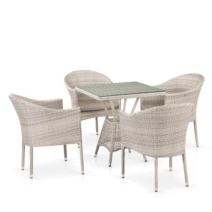 Комплект плетеной мебели T706/Y350-W85 Latte 4Pcs_0