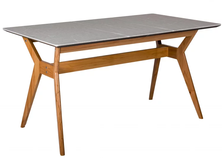 Стол раскладной Нарвик 120-160 БУК-Мрамор Бьянко_0