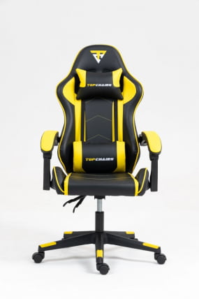 Кресло спортивное TopChairs Shadow черно-желтый Кресло спортивное TopChairs Shadow черно-желтый_1