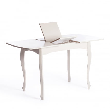 Стол CATERINA PROVENCE бук, мдф, 100+30x70x75 см, Ivory white_5