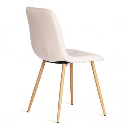 Стул CHILLY (mod. 7094-1) вельвет/металл, 44,5х52,5х86 см, beige (бежевый) HLR2 / натуральный_2