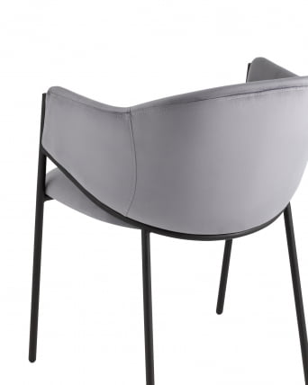 Стул Брасе велюр Серый / Brace_5