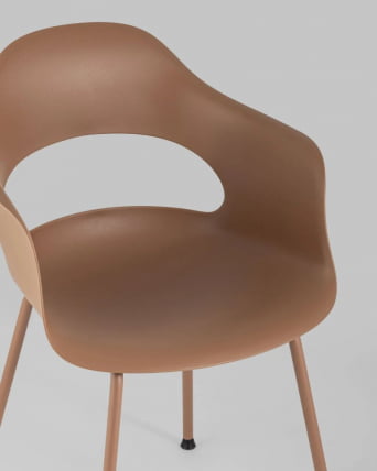 Стул Ладй пластик коричневый 4 шт. / Lady_6