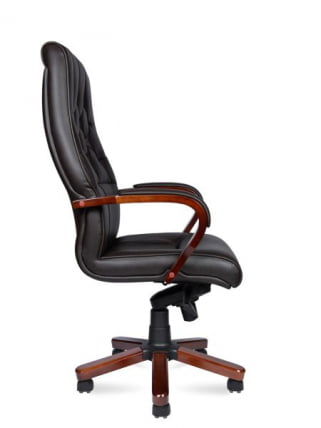 Кресло офисное Боттичелли P2338-L0828 leather Темно-коричневая_3
