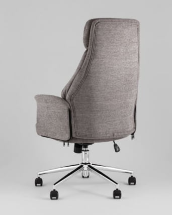 Кресло офисное ТопЧаирс Неома темно-серый ткань / TopChairs Neoma_4