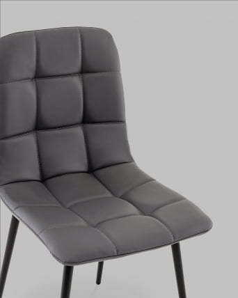 Стул Одди НЕВ экокожа серый / NEW_8