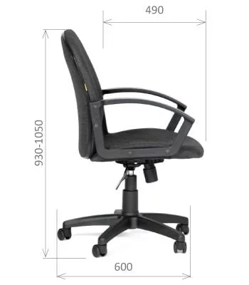 Офисное кресло для оператора CHAIRMAN 681 C2 серый_4