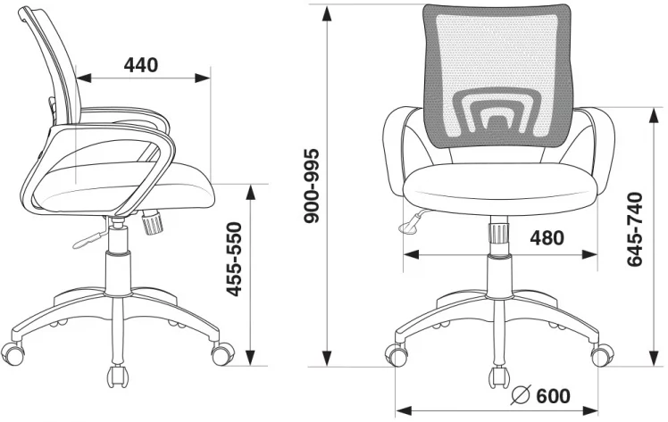 Кресло офисное Бюрократ CH-W695N/SD/TW-18 Салатовый_4