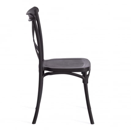 Стул CROSS (mod. PL24) пластик, 48 х 58 х 89 см, Black (черный) 05_6