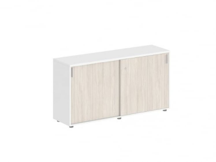 Шкаф-купе низкий с замком Sigma SG.701.WH.OL Белый Дуб светлый_0