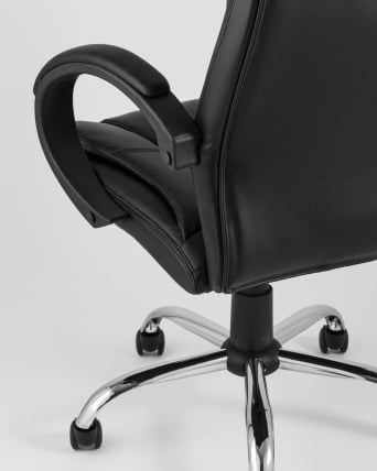 Компьютерное кресло ТопЧаирс Атлант экокожа Черное / TopChairs Atlant_6