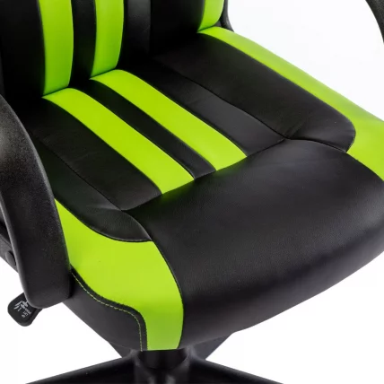Кресло компьютерное BRABIX Stripe GM-202 экокожа Черный-зеленый_9