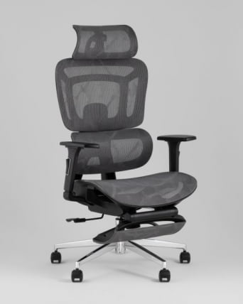 Кресло офисное TopChairs Nimbus серый_0