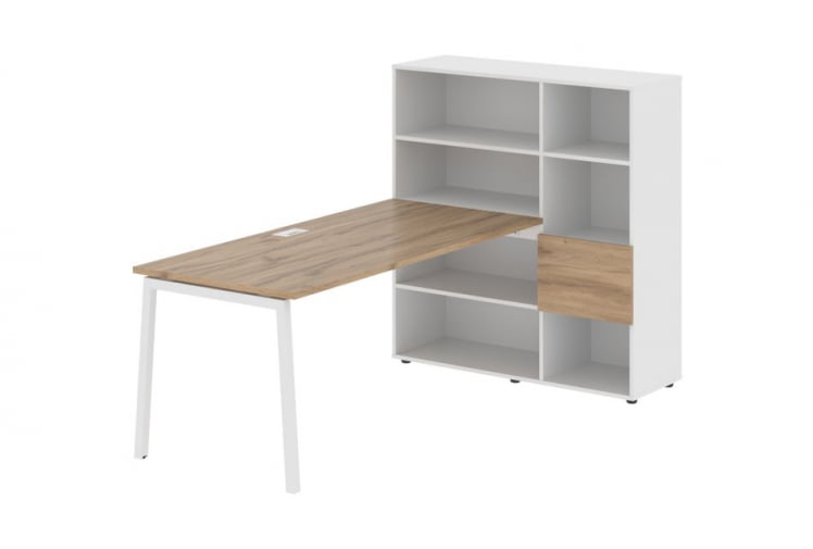Рабочая станция EDIS ELRST 1217 Дуб Денвер светлый Белый Белый_0