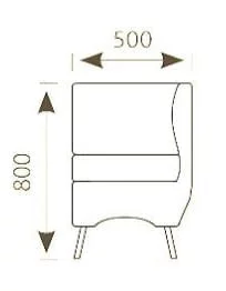 Модуль угловой к дивану Ленон У90 Арт-висион 112 / Art-vision_0