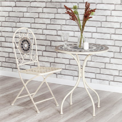 Стул Secret de Maison VICENZA (mod. PL08-7451RV) металл, 36*35*91 см, белый/плитка калейдоскоп_10