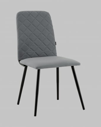 Стул Кристенсен велюр серый_1