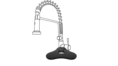 Подставка под кран Kit Kraken SPINNER ПодставкаПодКранSPINNERBL_0