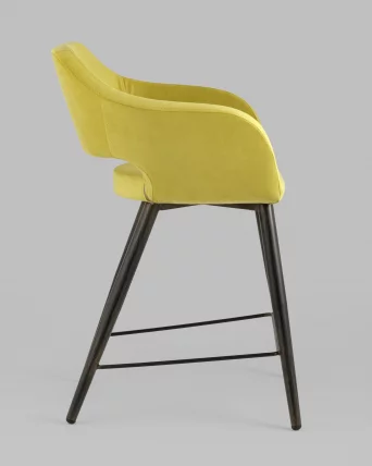 Стул полубарный Саймон ПЛ велюр Золотистый_2