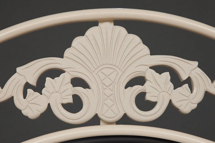 Кровать CANZONA дерево гевея/металл, 90*200 см (Day bed), Белый (butter white)_3