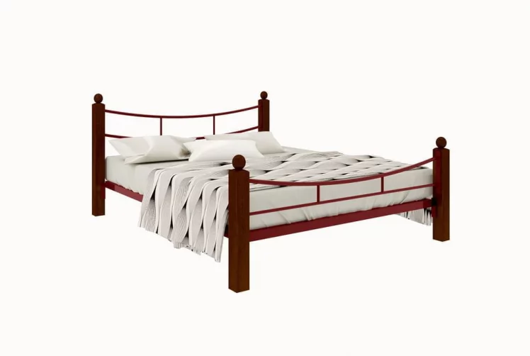 Кровать София Lux plus 1200х1900 Красная_0