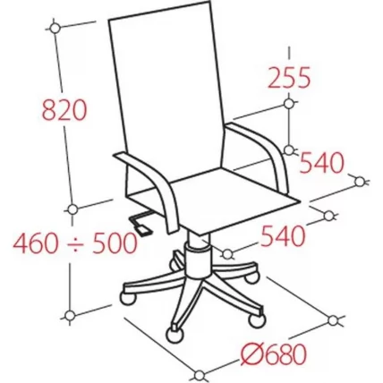 Кресло руководителя EChair-604 298405 Черное_3