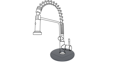 Подставка под кран Kit Kraken CIRCLE ПодставкаПодКранCIRCLEGR Подставка под кран Kit Kraken CIRCLE ПодставкаПодКранCIRCLEGR_0