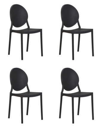 Стул обеденный DOBRIN ALBERT (цвет черный) 4 шт_0