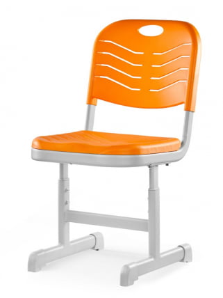 Стул ученический пластиковый регулируемый (рост 5-7) Оранжевый_0