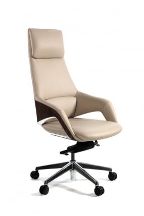 Кресло руководителя Шопен FK 0005-A BEIGE LEATHER_0