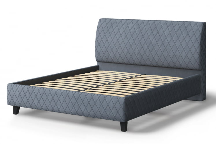 Кровать Хилтон, 2000 * 1200 мм, серый_1