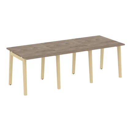 Стол переговорный (3 столешницы) ONIX WOOD OW.PRG-3.0 Тиквуд Темный/Светлый_0