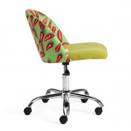 Кресло MELODY ткань/флок, олива, Botanica 03 pepper/23_1