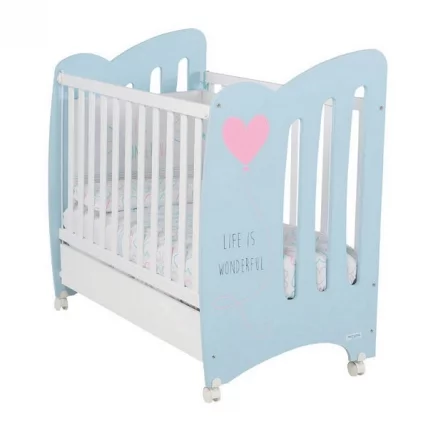 Кровать Micuna Wonderful 120x60 Sky blue/White Кровать Micuna Wonderful 120x60 Sky blue/White_0
