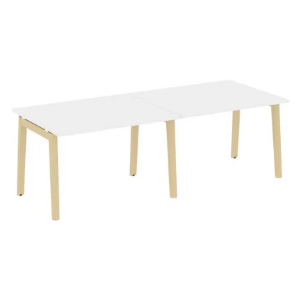 Стол переговорный (2 столешницы) ONIX WOOD OW.PRG-2.2 Белый Бриллиант/Светлый_0